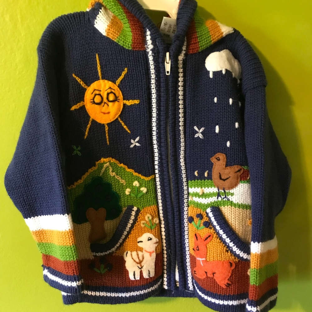 Arpillera Sweater blue 4T